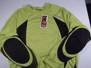 New Reusch Vento Long Sleeve Padded Goal Keeper Jersey Lime Green XL #3007001