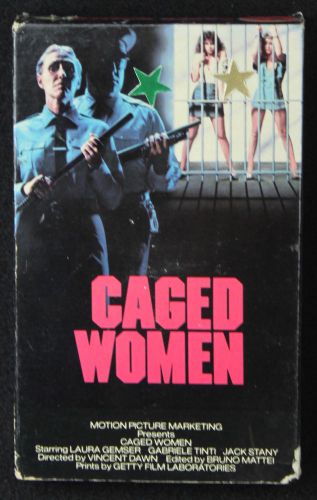 CAGED WOMEN 1982 Laura Gemser Women in Prison BRUNO MATTEI Sleaze Vestron BETA