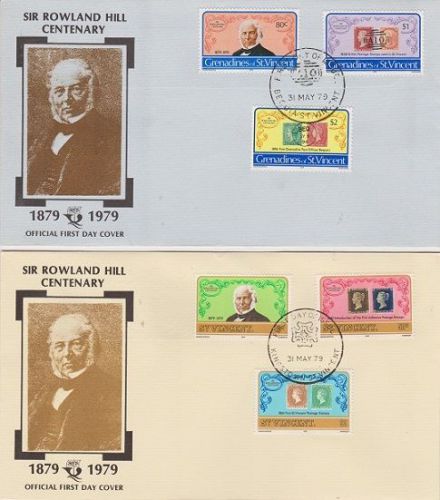ST VINCENT AND GRENADINES 1979 ROWLAND HILL FIRST DAY COVERS