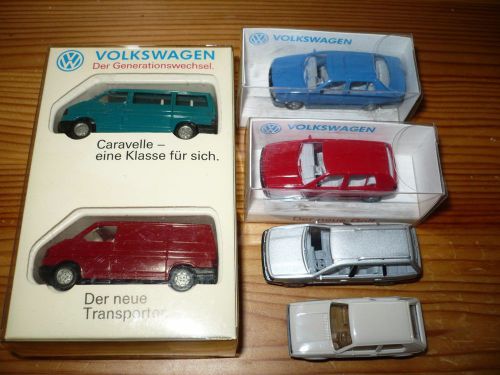 HO Wiking promotional Volkswagen VW model car set lot Golf Vento Caravelle + G1