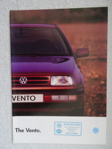 Volkswagen Vento Brochure 1994 - CL, GL, VR6.