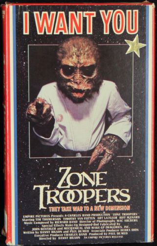 Zone troopers beta betamax video videotape tape movie