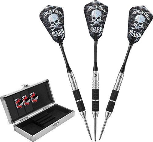 Viper desperado 80% tungsten steel tip darts with storage/travel case: death 24