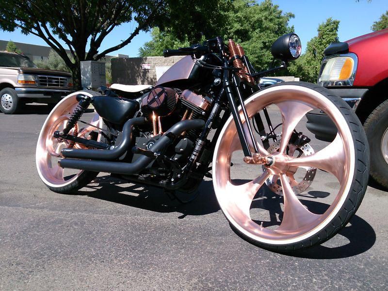 Custom harley sportster on 26" wheels!!!