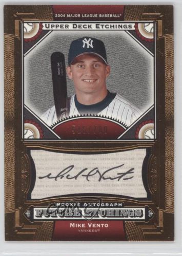 2004 Upper Deck Etchings #139 Mike Vento /700 New York Yankees Baseball Card 2d9