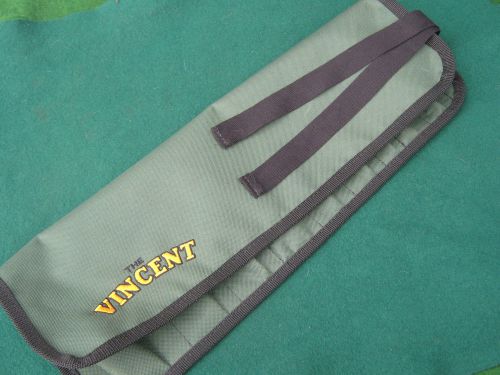 Vincent hrd motorcycle heavy duty racing green  toolroll,- last one remaining.