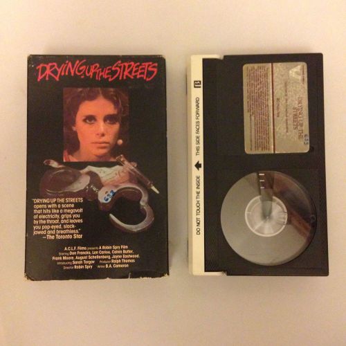 Drying Up The Streets Beta Tape 1984 Vestron Video Betamax
