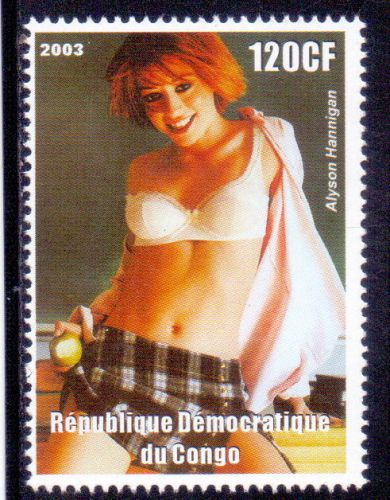 Congo 1v stamp alyson hannigan american   actress 2003 mnh.