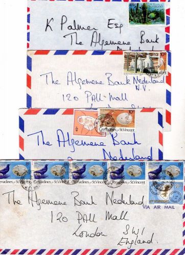 St vincent airmail covers from collection e2