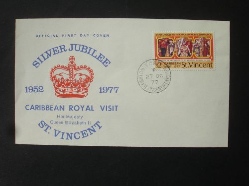 St vincent : 1977 royal visit : pictorial fdc