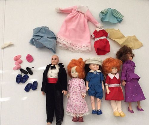 Little Orphan Annie Dolls Molly Warbucks Hannigan Knickerbocker 1982 Lot