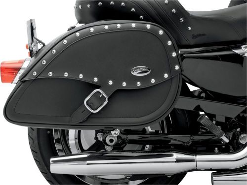 Saddlemen 3501-0460 desperado teardrop saddlebag with shock cutaway