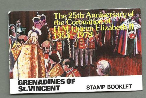 Grenadines of st. vincent 1978 qeii coronation - $8.90 booklet complete - mnh