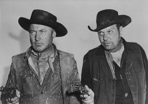 Dave O&#039;Brien, Kelly Thordsen - The Desperados Are in Town (1956) - 8 1/2 X 11