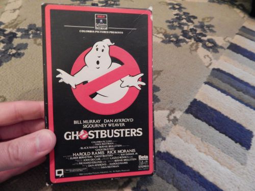 Ghostbusters beta tape betamax