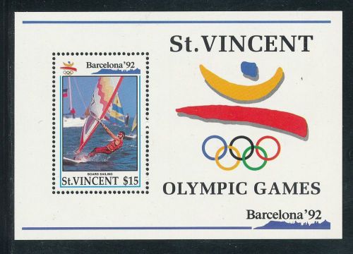 St Vincent 1992 Olympic Games MS (a)