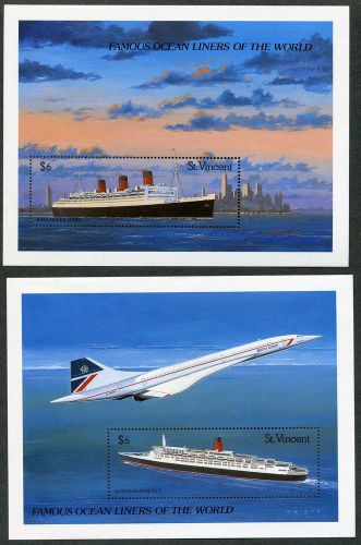 St vincent 1989 ocean liners m/s unmounted mint