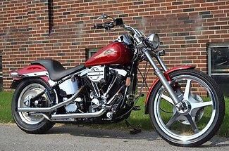 95 RED FXSTC SOFTAIL CUSTOM LOTS OF EXTRAS NO RESERVE