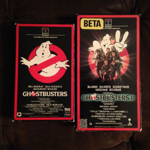 Ghostbusters 1&amp;2 betamax beta not vhs