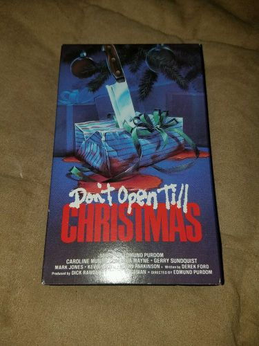 Don&#039;t open till christmas beta not vhs rare vestron horror