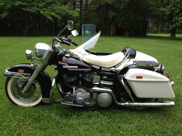 1975 Harley Davidson Electra glide with Sidecar. Original Condition Paint