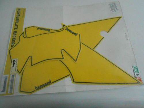 OEM KTM Husaberg Number Plate Backgrouds (Yellow) 09-10 8120808800080