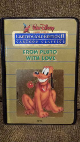 From Pluto with Love Beta Max Disney Classics RARE OOP