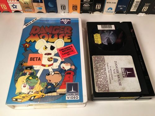 * Danger Mouse Betamax NOT VHS 1982 British Family Animation Beta Thorn EMI