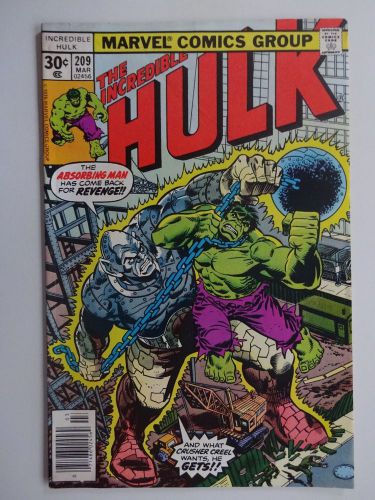 Incredible Hulk #209 Absorbing Man Doc Samson Hannigan &amp; Giacoia