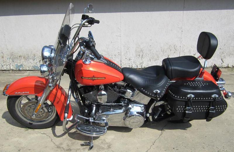 2012 HARLEY DAVIDSON FLSTC HERITAGE SOFTAIL LOADED TEQUILA SUNRISE