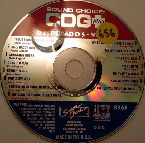 Sound choice spotlight karaoke cdg rare out of print sc8365 desperados theme