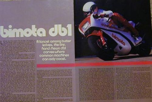 Bimota db1 Original Motorcycle Test Article 1986