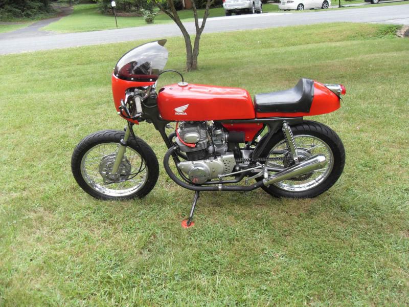 Custom 1972 Honda CB350 Cafe Racer - Rare , Vintage , Complete frame up build !