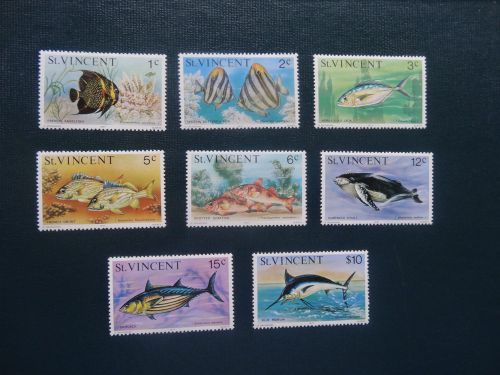 St.vincent 1975  8 stamps of set of 20   mnh