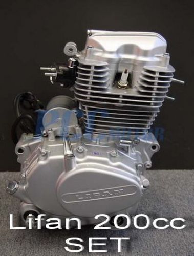 Lifan 200cc 5 speed engine motor cdi motorcycle dirt bike go kart m en25-set