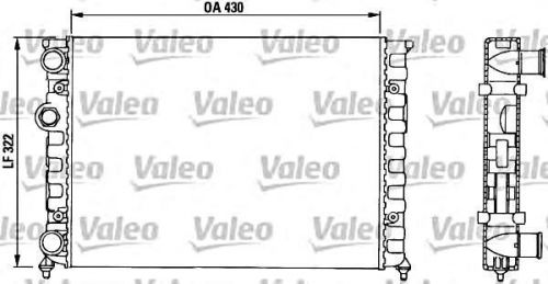 Valeo engine cooling radiator fits vw golf mk3 variant polo vento 1991-2001