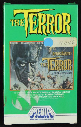 The terror boris karloff beta betamax video videotape tape movie