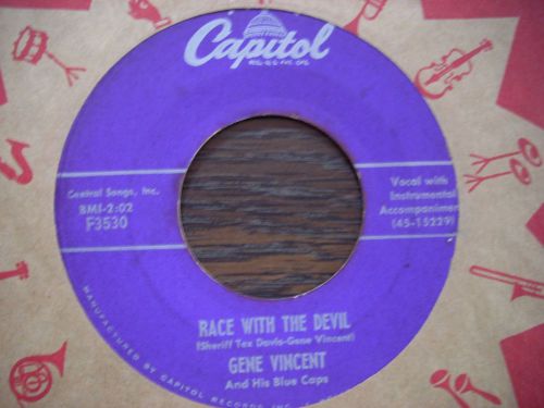 ROCKABILLY GENE VINCENT race with the devil CAPITOL 3530 GREAT!!!!!!
