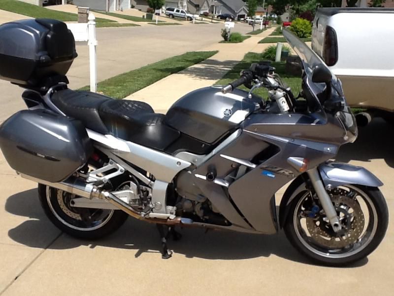 2004 FJR 1300 sport touring motorcycle loaded