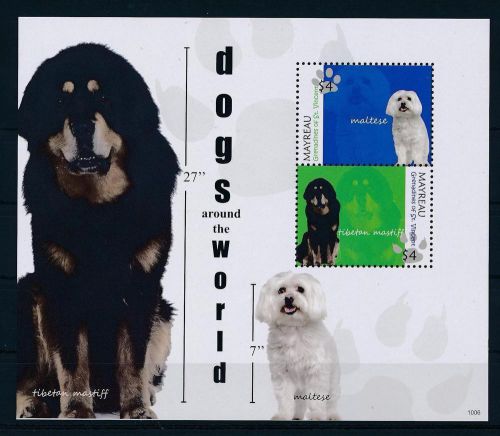 Dogs mayreau st.vincent 2010  sheet mint **
