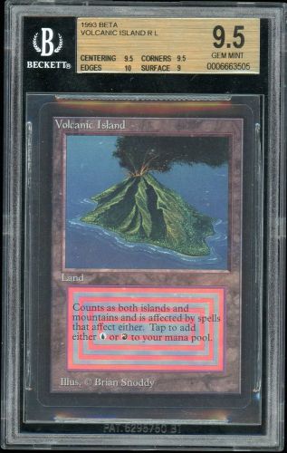 MTG Magic Beta BGS 9.5 Volcanic Island