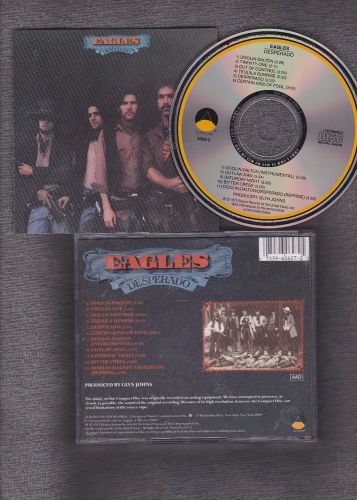 CD The EAGLES Desperado Original Asylum gold ring 5068-2 Henley/Frey