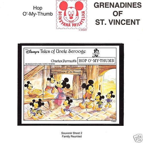 St. vincent # 977 mnh disney family reunited