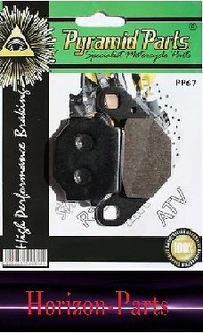 Rear brake pads for: kymco agility 125 (16&#034; wheels)  2008 to 2015