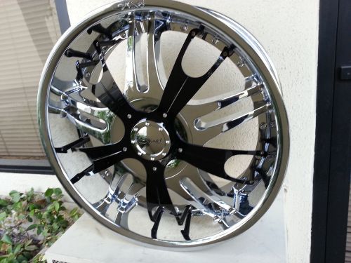 22 inch Dvinci Vento Wheels rims&amp;Tires fit chevy &amp; Ford Truck or SUV 6X135/139