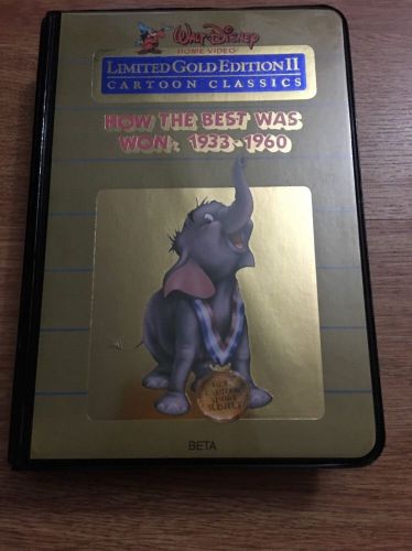 Walt disney home video limited gold edition how the best was won beta betamax