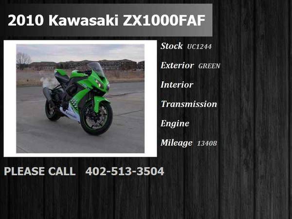 2010 Kawasaki ZX1000FAF