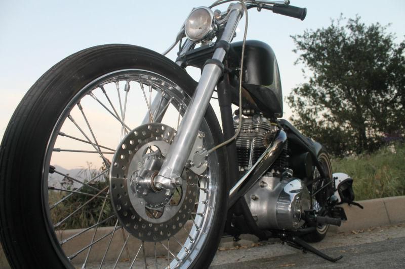 1964 triumph bobber chopper bonneville rat rod ridged vintage motorcycle