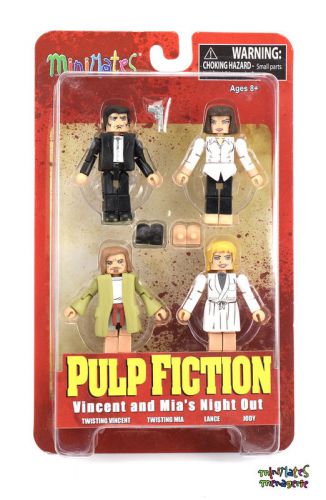 Pulp Fiction Minimates Vincent and Mia&#039;s Night Out Box Set
