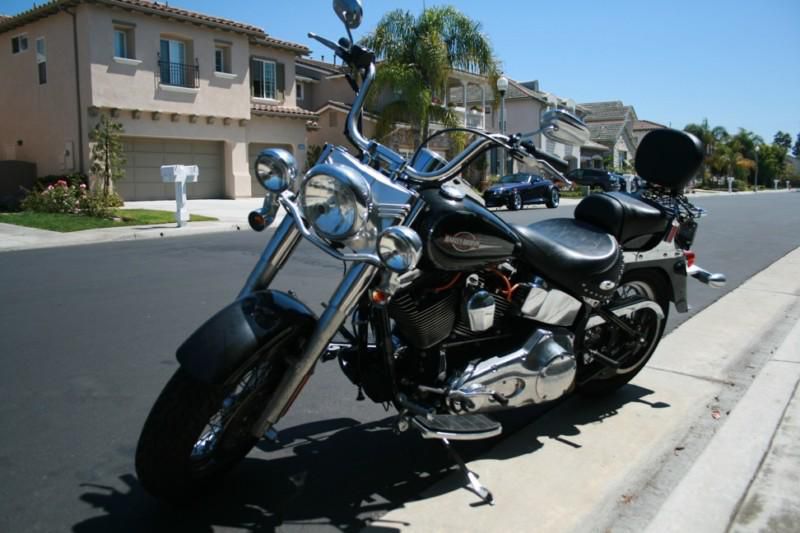 2005 Harley Davidson Heritage Softail Classic Black, 8,200 Miles, Many Extras